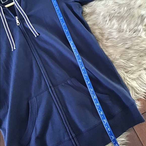 Motherhood Maternity Navy zip-up - Picture 4 of 7